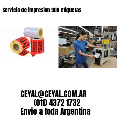 Servicio de impresion 900 etiquetas