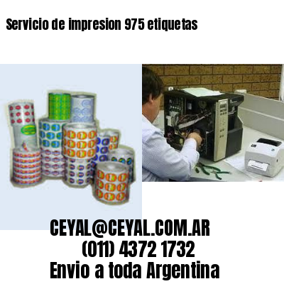 Servicio de impresion 975 etiquetas