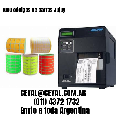 1000 códigos de barras Jujuy