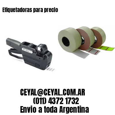 Etiquetadoras para precio