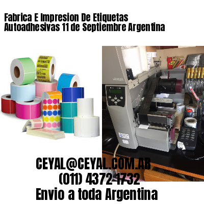 Fabrica E Impresion De Etiquetas Autoadhesivas 11 de Septiembre Argentina