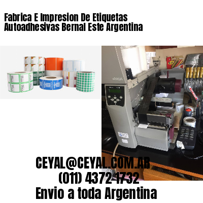 Fabrica E Impresion De Etiquetas Autoadhesivas Bernal Este Argentina