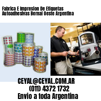 Fabrica E Impresion De Etiquetas Autoadhesivas Bernal Oeste Argentina