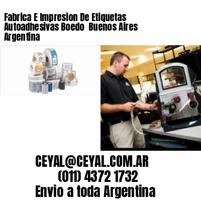 Fabrica E Impresion De Etiquetas Autoadhesivas Boedo  Buenos Aires Argentina