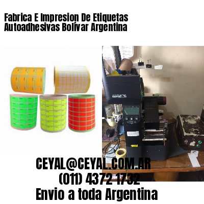 Fabrica E Impresion De Etiquetas Autoadhesivas Bolívar Argentina