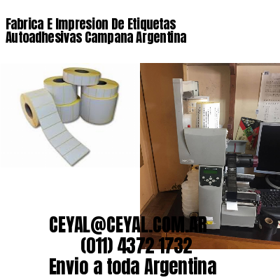 Fabrica E Impresion De Etiquetas Autoadhesivas Campana Argentina