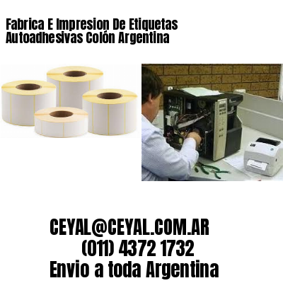 Fabrica E Impresion De Etiquetas Autoadhesivas Colón Argentina