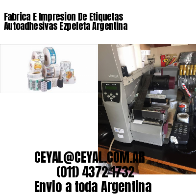 Fabrica E Impresion De Etiquetas Autoadhesivas Ezpeleta Argentina