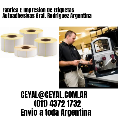 Fabrica E Impresion De Etiquetas Autoadhesivas Gral. Rodríguez Argentina