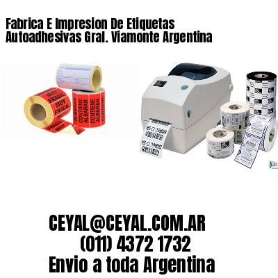 Fabrica E Impresion De Etiquetas Autoadhesivas Gral. Viamonte Argentina