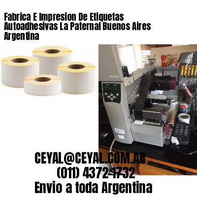 Fabrica E Impresion De Etiquetas Autoadhesivas La Paternal Buenos Aires Argentina