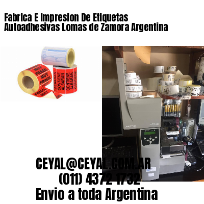 Fabrica E Impresion De Etiquetas Autoadhesivas Lomas de Zamora Argentina