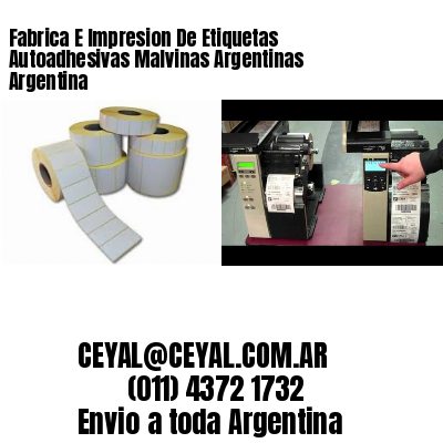 Fabrica E Impresion De Etiquetas Autoadhesivas Malvinas Argentinas Argentina