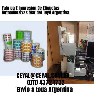 Fabrica E Impresion De Etiquetas Autoadhesivas Mar del Tuyú Argentina