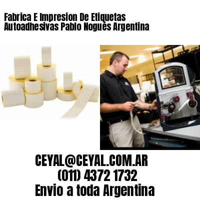 Fabrica E Impresion De Etiquetas Autoadhesivas Pablo Nogués Argentina