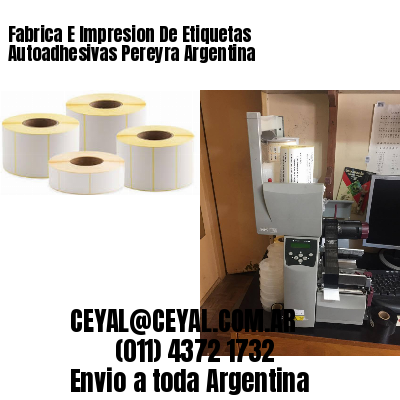 Fabrica E Impresion De Etiquetas Autoadhesivas Pereyra Argentina