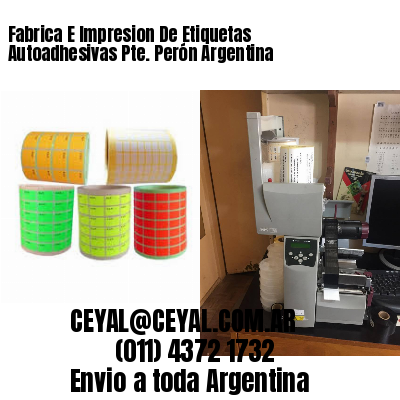 Fabrica E Impresion De Etiquetas Autoadhesivas Pte. Perón Argentina