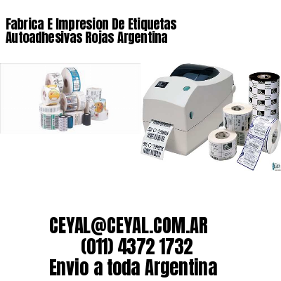 Fabrica E Impresion De Etiquetas Autoadhesivas Rojas Argentina