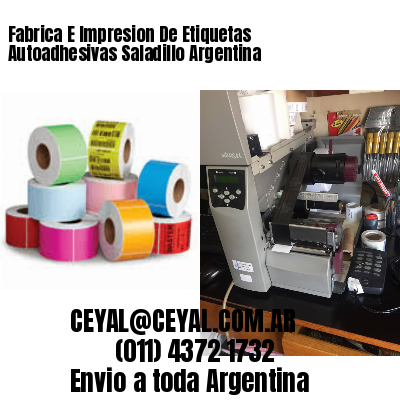 Fabrica E Impresion De Etiquetas Autoadhesivas Saladillo Argentina