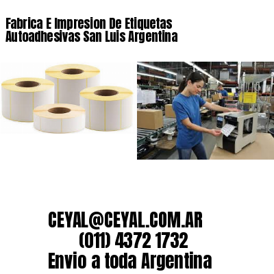 Fabrica E Impresion De Etiquetas Autoadhesivas San Luis Argentina