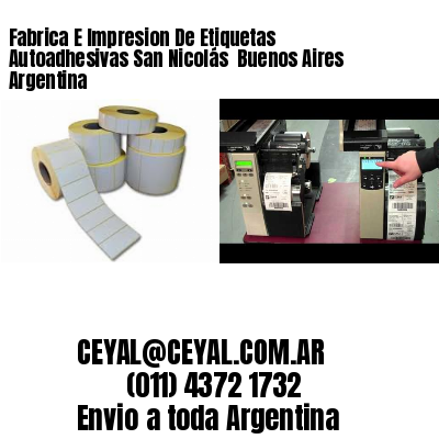 Fabrica E Impresion De Etiquetas Autoadhesivas San Nicolás  Buenos Aires Argentina