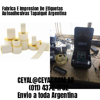 Fabrica E Impresion De Etiquetas Autoadhesivas Tapalqué Argentina
