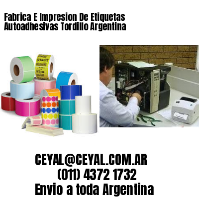 Fabrica E Impresion De Etiquetas Autoadhesivas Tordillo Argentina