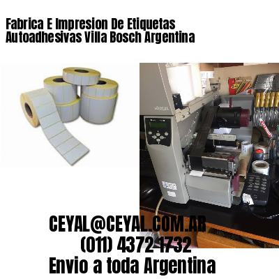 Fabrica E Impresion De Etiquetas Autoadhesivas Villa Bosch Argentina