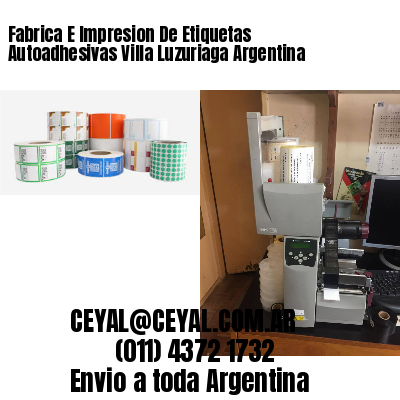 Fabrica E Impresion De Etiquetas Autoadhesivas Villa Luzuriaga Argentina