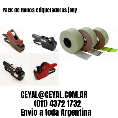 Pack de Rollos etiquetadoras jolly