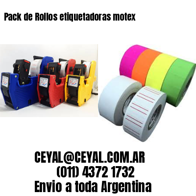 Pack de Rollos etiquetadoras motex