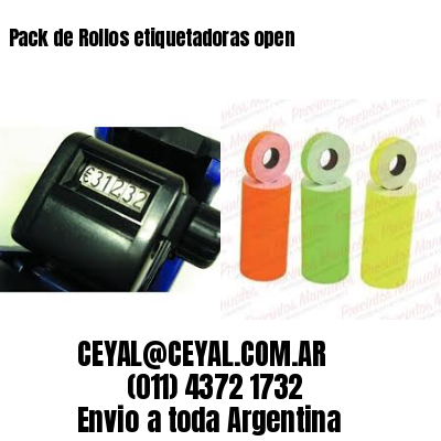 Pack de Rollos etiquetadoras open