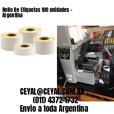 Rollo De Etiquetas 100 unidades – Argentina