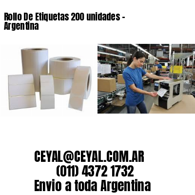 Rollo De Etiquetas 200 unidades – Argentina