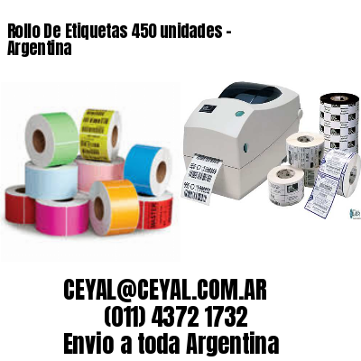 Rollo De Etiquetas 450 unidades – Argentina
