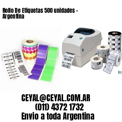 Rollo De Etiquetas 500 unidades – Argentina