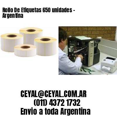 Rollo De Etiquetas 650 unidades – Argentina