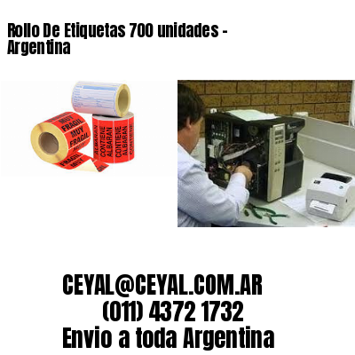 Rollo De Etiquetas 700 unidades - Argentina