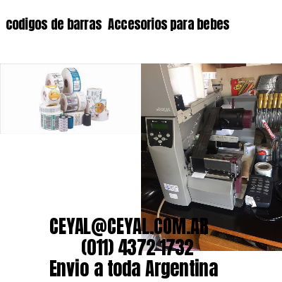 codigos de barras 	Accesorios para bebes