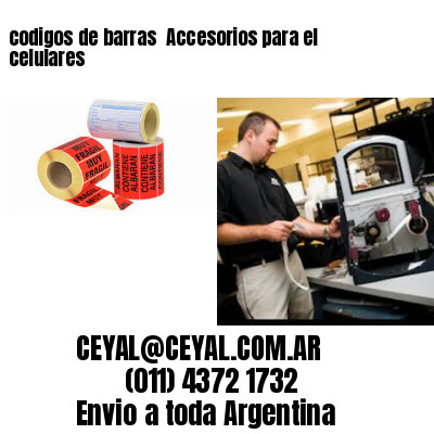 codigos de barras 	Accesorios para el celulares