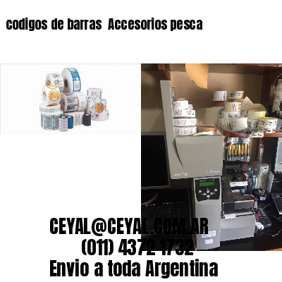 codigos de barras 	Accesorios pesca