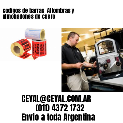 codigos de barras 	Alfombras y almohadones de cuero