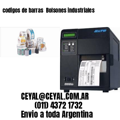 codigos de barras 	Bolsones industriales