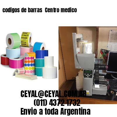 codigos de barras 	Centro medico