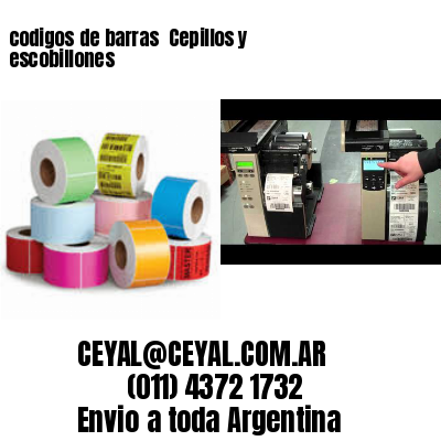 codigos de barras 	Cepillos y escobillones