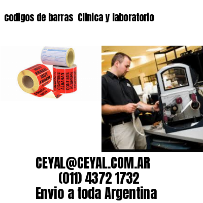 codigos de barras 	Clinica y laboratorio