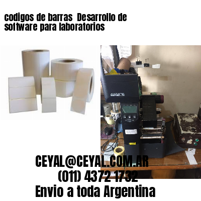 codigos de barras 	Desarrollo de software para laboratorios