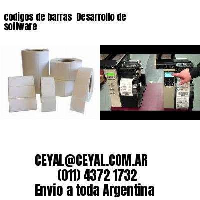 codigos de barras 	Desarrollo de software