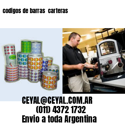 codigos de barras 	carteras