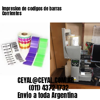 impresion de codigos de barras Corrientes